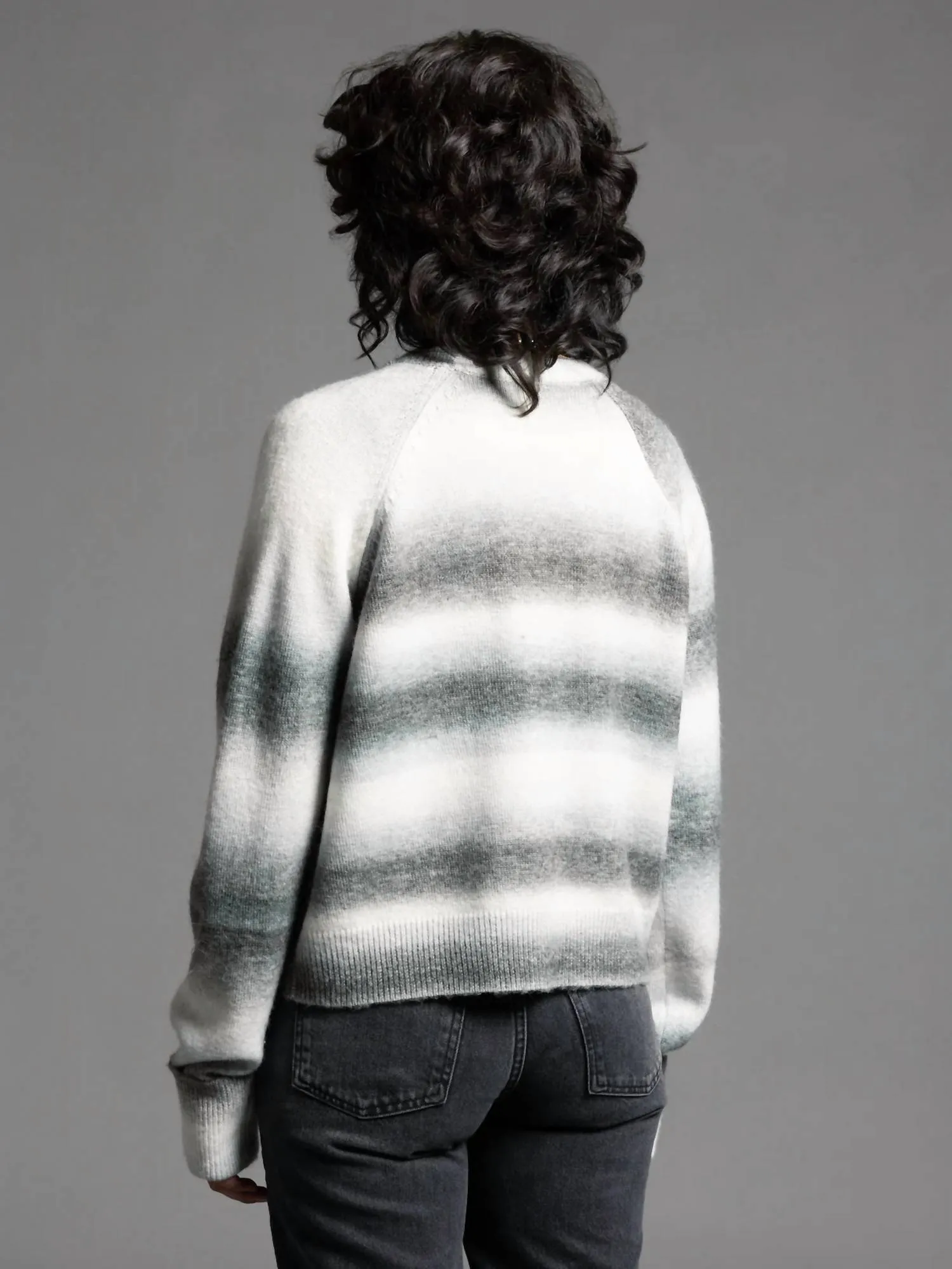 Brina Cardigan In Forest Stripe