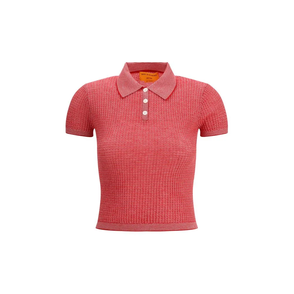 Guest in Residence Shrunken cashmere Polo Women's Shirt
