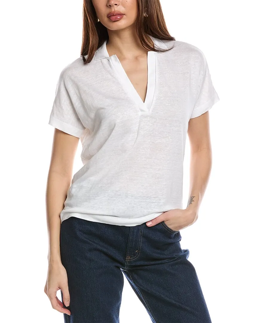 Hugo Boss Enelina Linen-Blend Polo Shirt