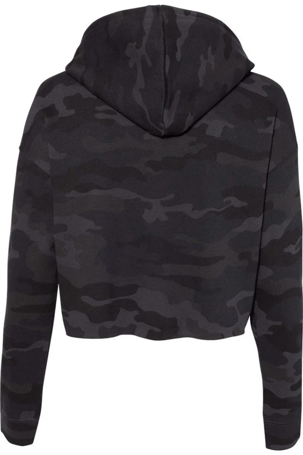Independent Trading Co. Womens Lightweight Crop Hooded Sweatshirt