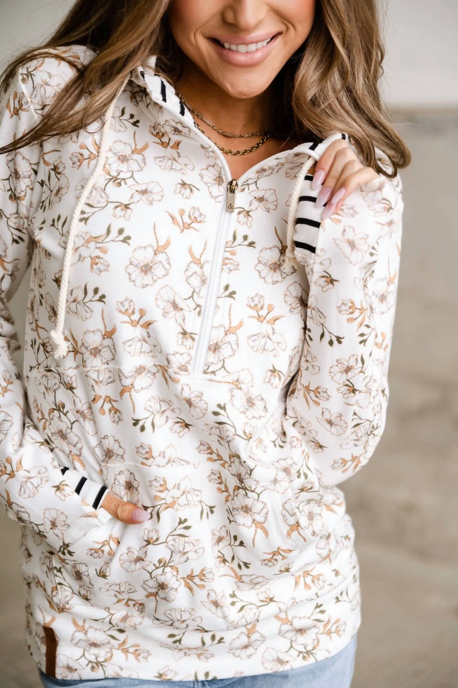 Island Air Halfzip Sweatshirt In White