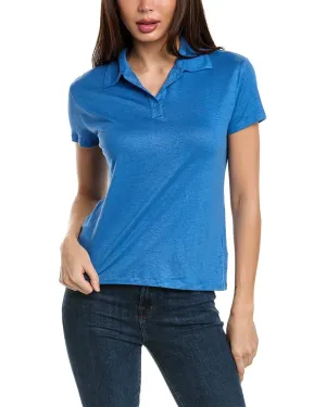 Majestic Filatures Stretch Linen-Blend Polo Shirt