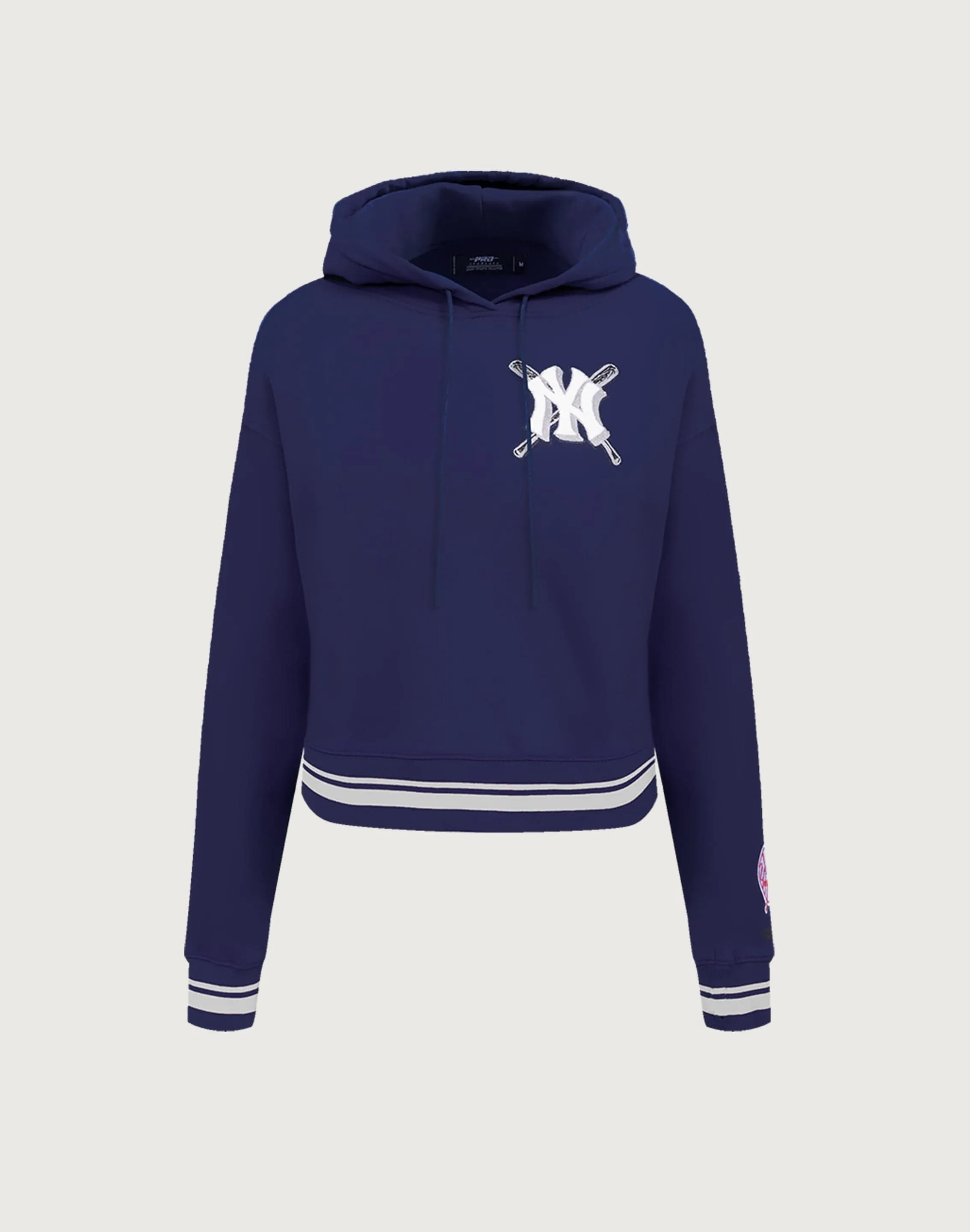 Pro Standard New York Yankees Mashup Rib Cropped Hoodie