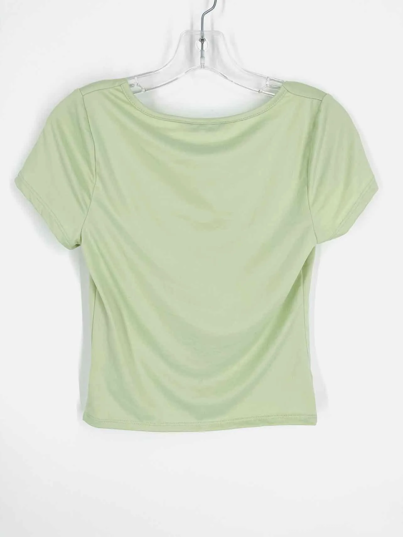 Sincerely Jules Size M Mint Square Neck Solid Tops Top-Short Sleeve