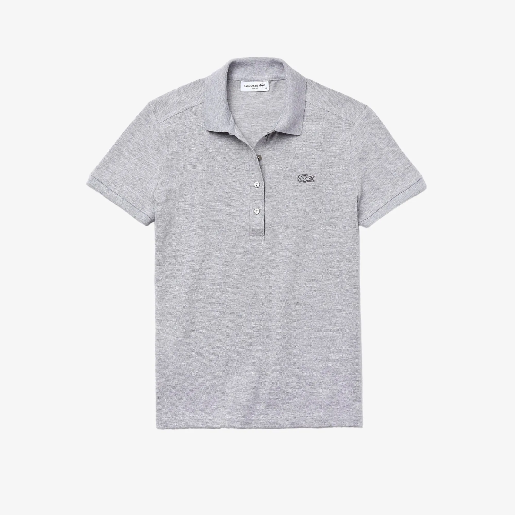 Women's Slim Fit Stretch Cotton Piqué Polo Silver Chine Patagonia Clothing