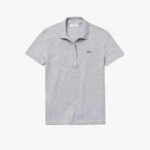 Women's Slim Fit Stretch Cotton Piqué Polo Silver Chine Patagonia Clothing